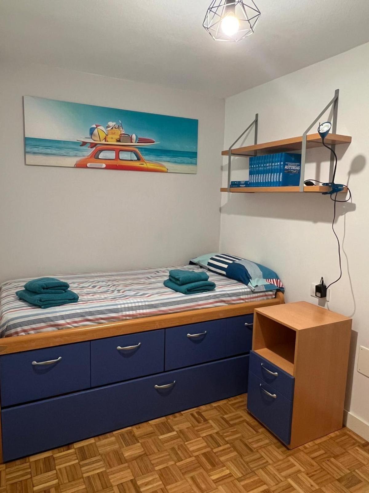 Apartamento Piso Playa Gijón Habitación foto